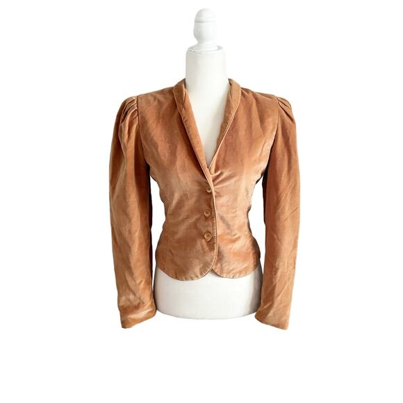 Vintage 1970s Patty Woodward Velvet Blazer Jacket Small - Picture 2 of 11